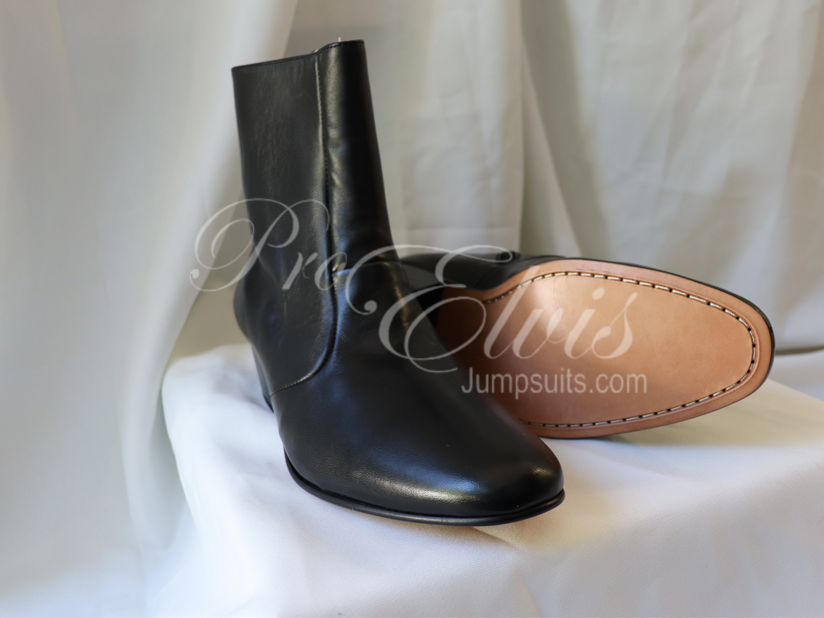 Boots - black - Cuban Heel – ProElvisJumpsuits