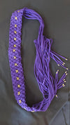 Purple Knot Macrame belt