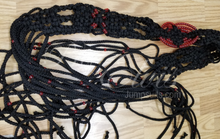  Black Tapestry Macrame belt