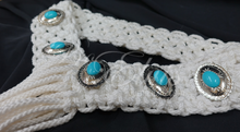  Turquoise Concho Macrame Belt