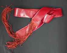  Red Snakeskin Belt